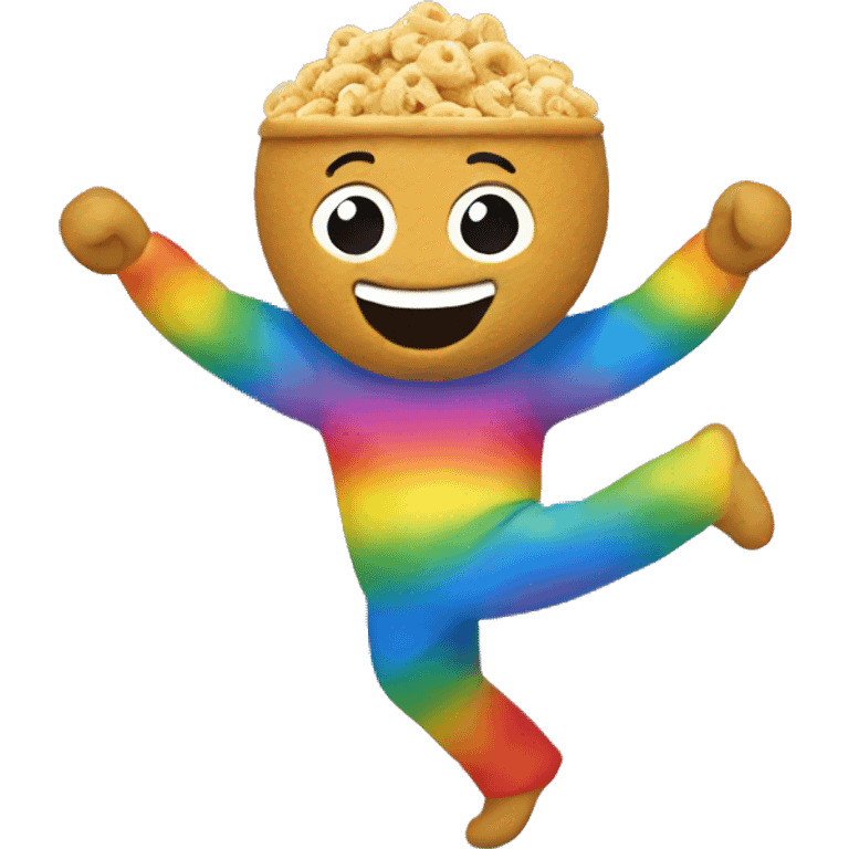 Rainbow cereal dancing  emoji