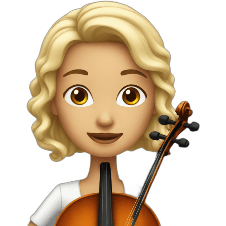 Woman playing cello emoji