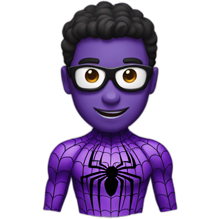 purple spiderman emoji