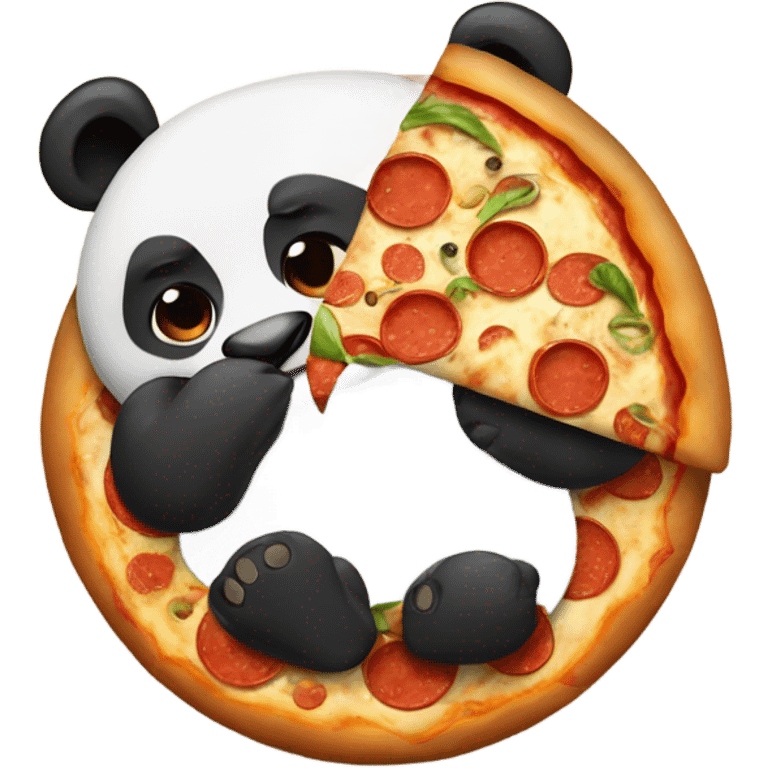 Pizza and panda emoji