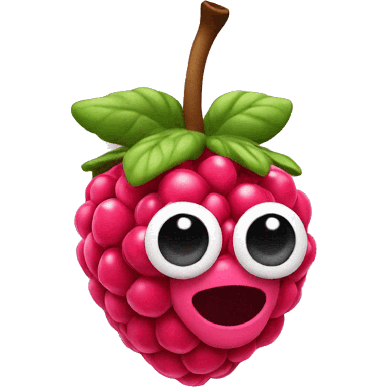 3D Rasberry emoji