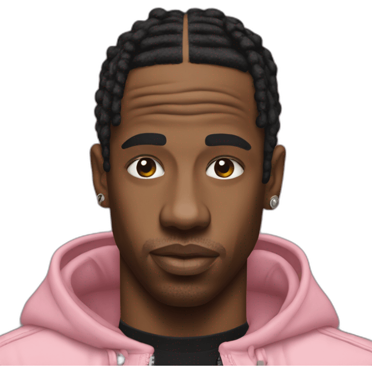 Pink Travis Scott emoji