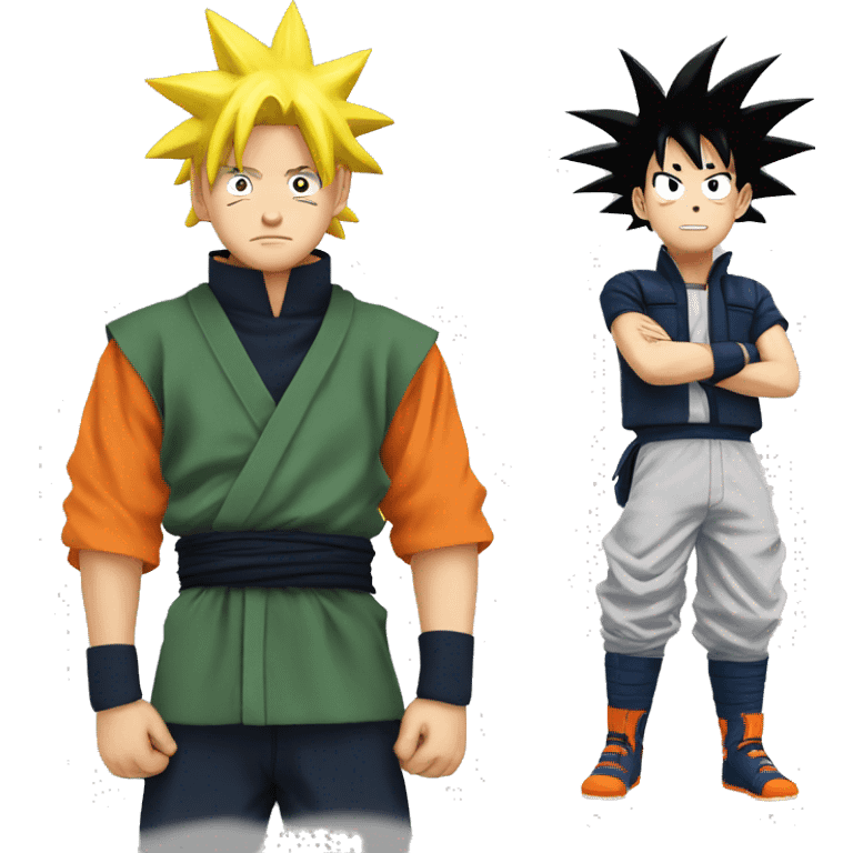 Naruto y goku emoji