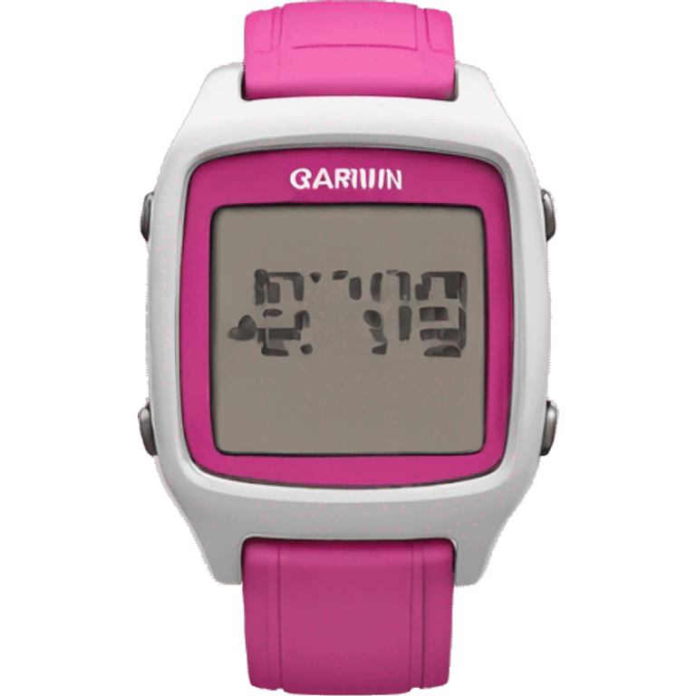 Pink garmin watch emoji