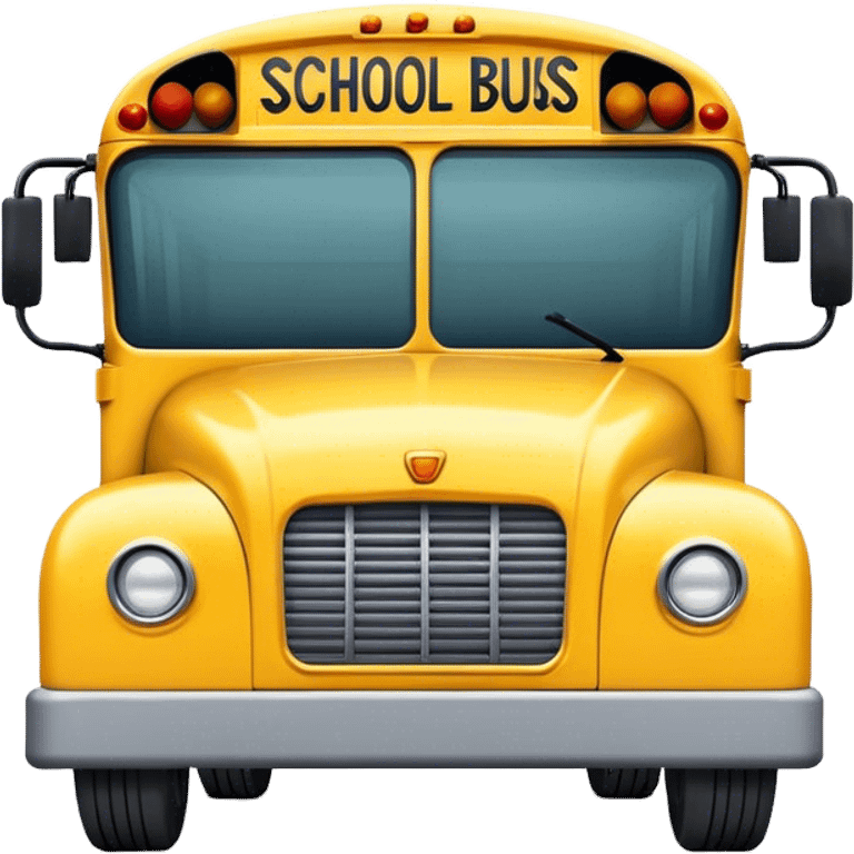 A school bus emoji