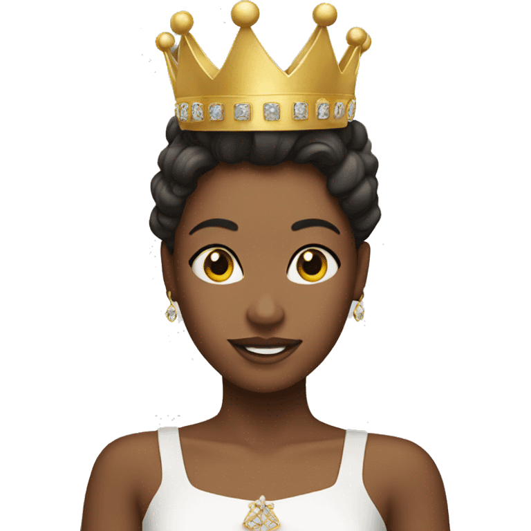 Dancer with queen crown emoji