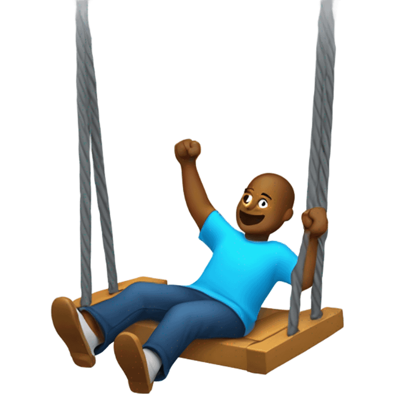 Swinging around emoji