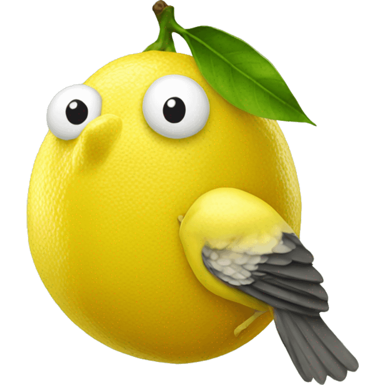 lemons delivered from a bird emoji