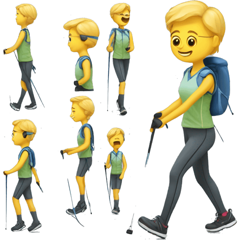 Nordic walking emoji