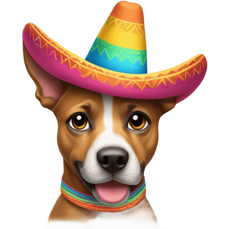 Dog with Sombrero hat emoji