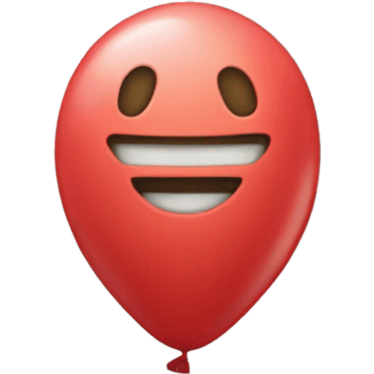 floating balloon in the shape of 13 emoji