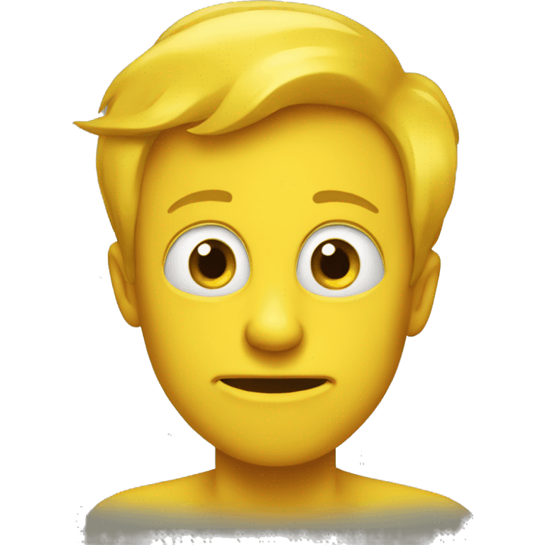 A yellow emoji that is crazy  emoji