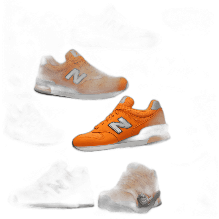 New balance orange shoes emoji