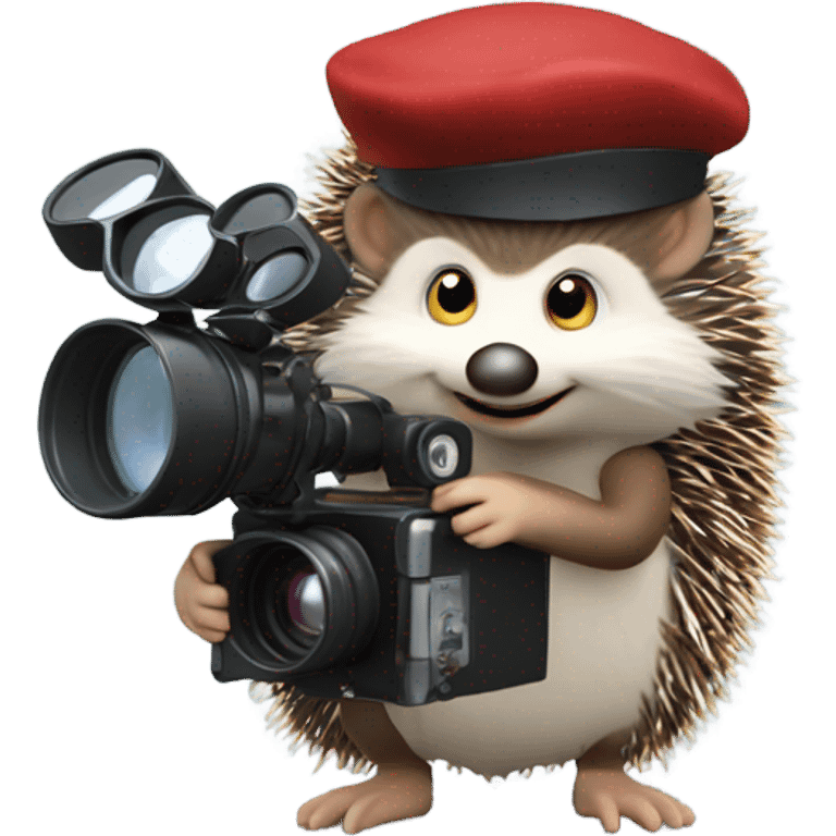 hedgehog the movie director with camera emoji