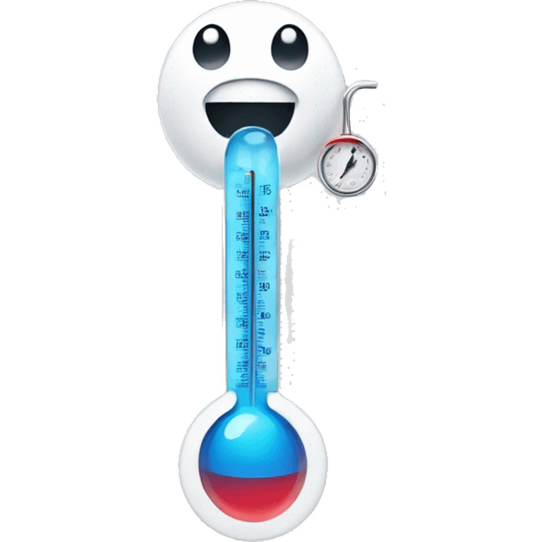 emoticon with a thermometer in its mouth emoji