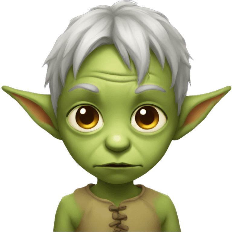 little cute Goblin SAD emoji