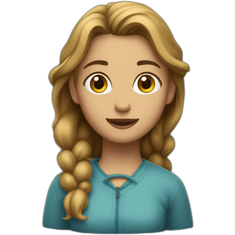 Une fille qui tombe a l’escalade emoji