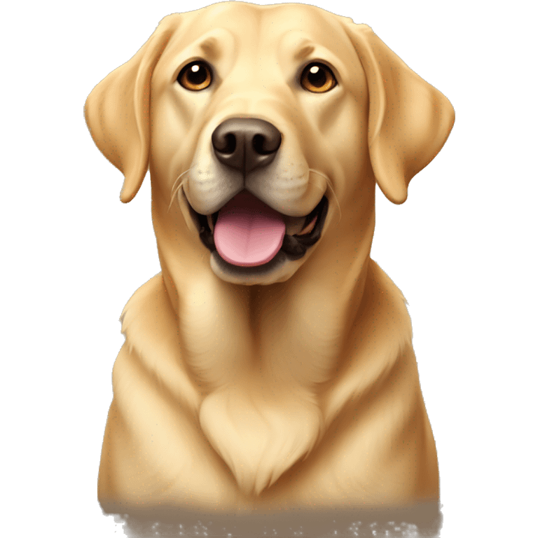 golden labrador  emoji