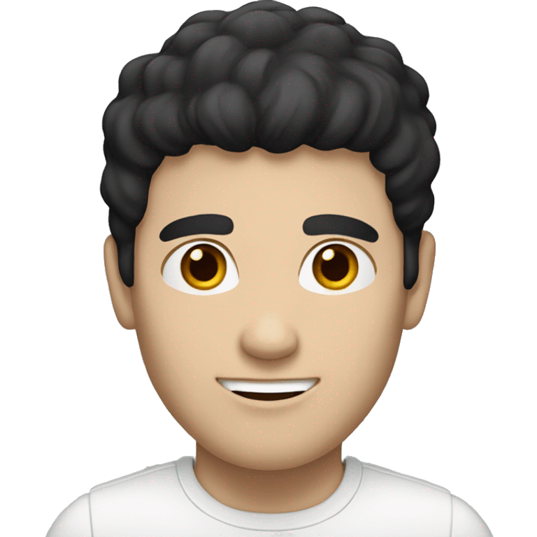 a white-skinned man with black hair
 emoji