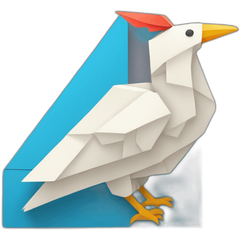 roc mythical bird tangram emoji