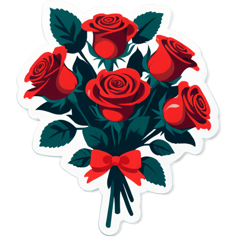 A bouquet of red roses emoji