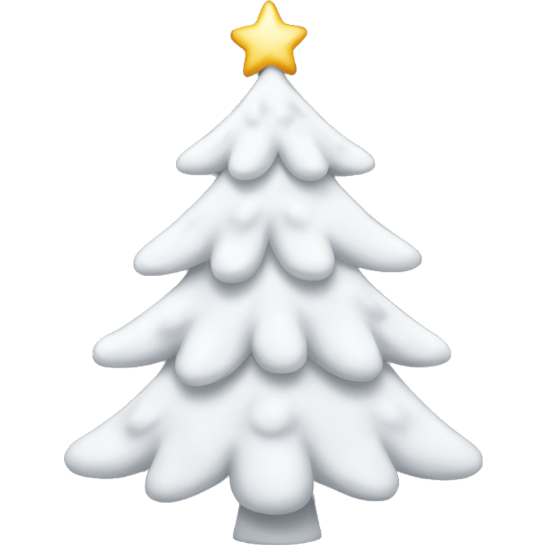 white Christmas tree  emoji