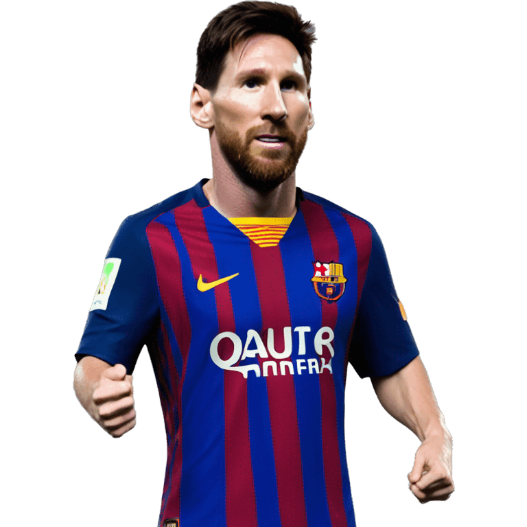 Messi con el gesto de los dedos hacia arriba emoji