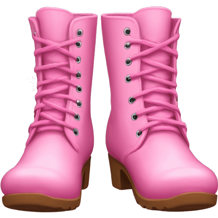 pink boots emoji