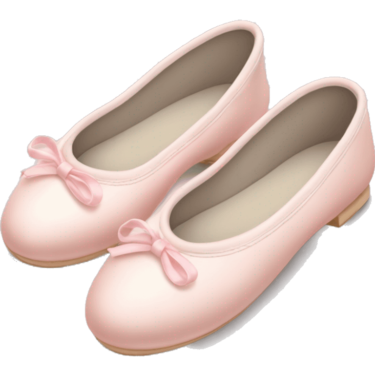 Pale light pink ballet shoes emoji