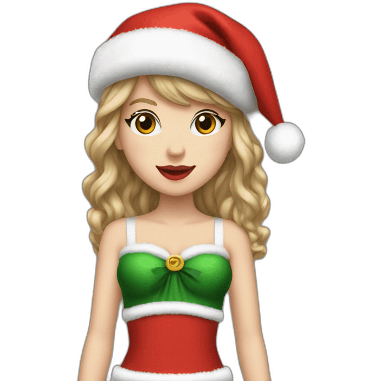 Taylor Swift as santa (full height) emoji