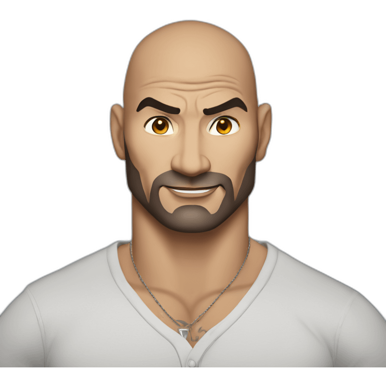 actor dave bautista cartoon wearing henley  emoji