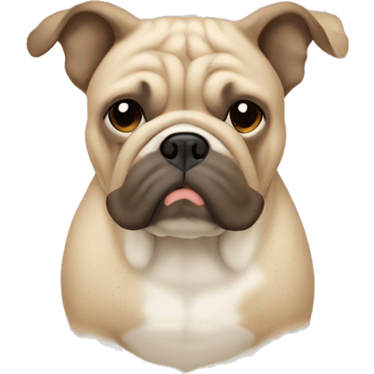 Bulldogge in beige  emoji