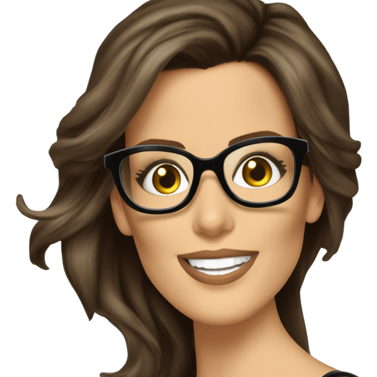 Kate Beckinsale, glasses, happy new year emoji