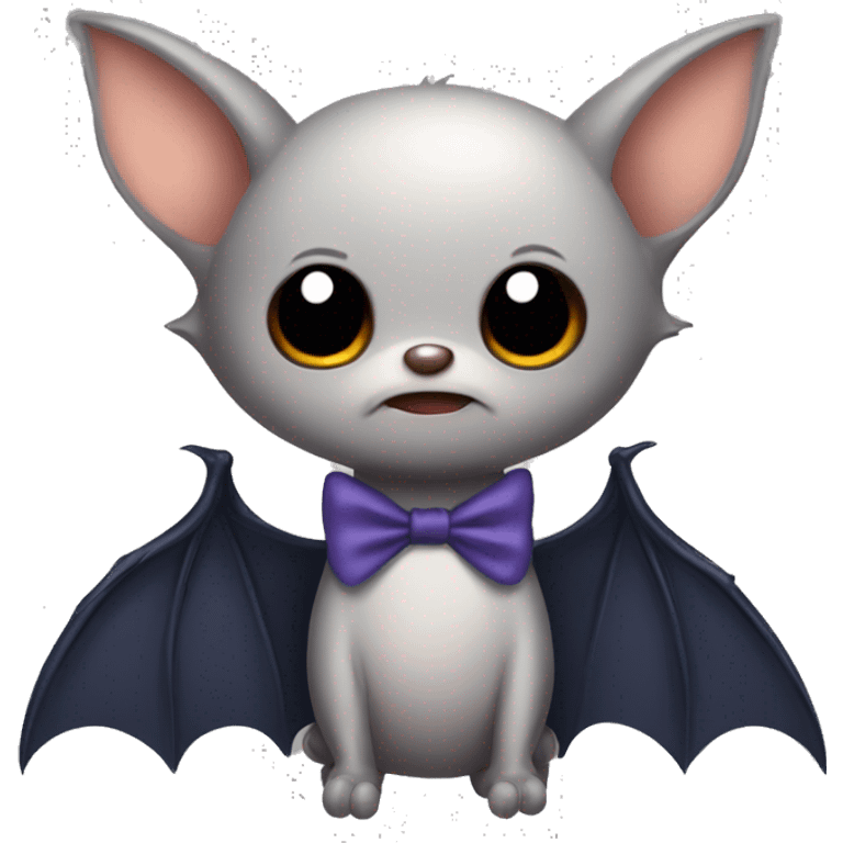 Bat with bow emoji