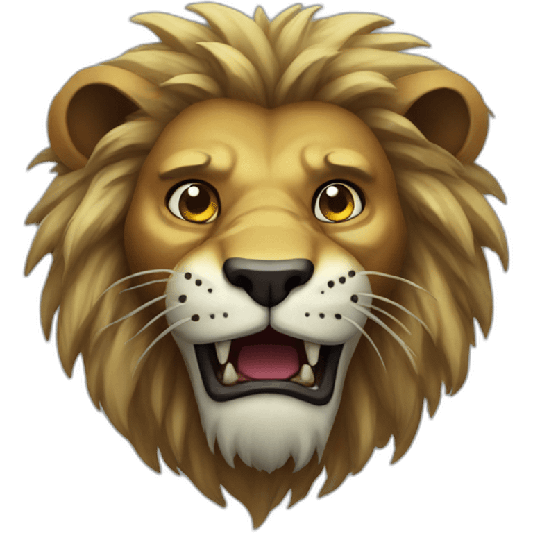 Zombie lion emoji