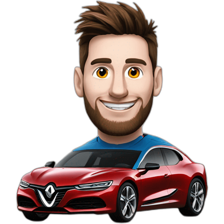 Messi sur Renault emoji