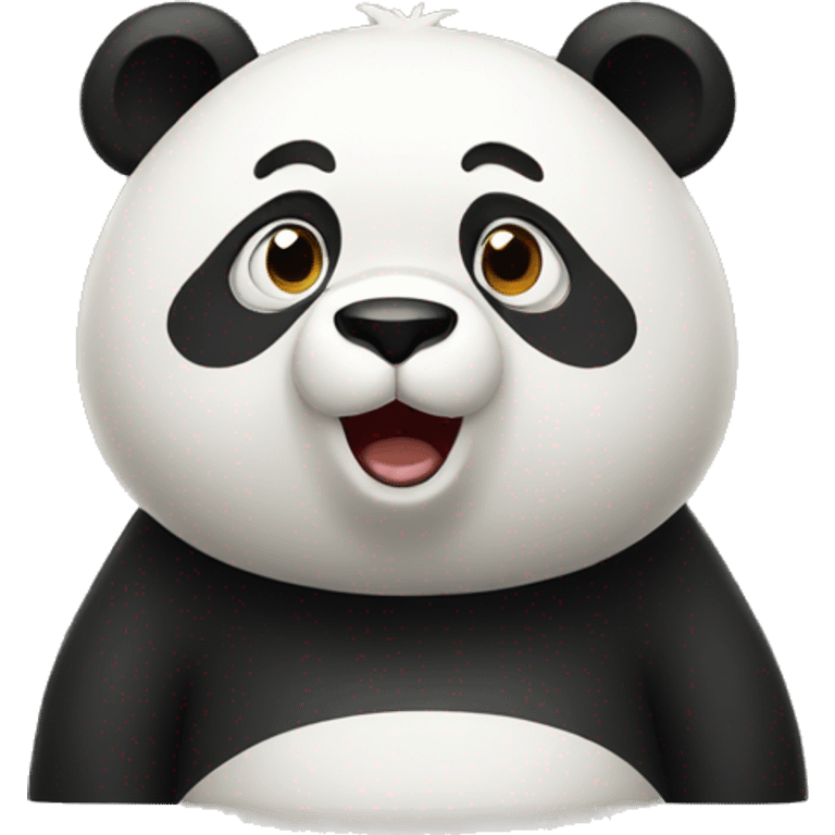 Shocked panda  emoji