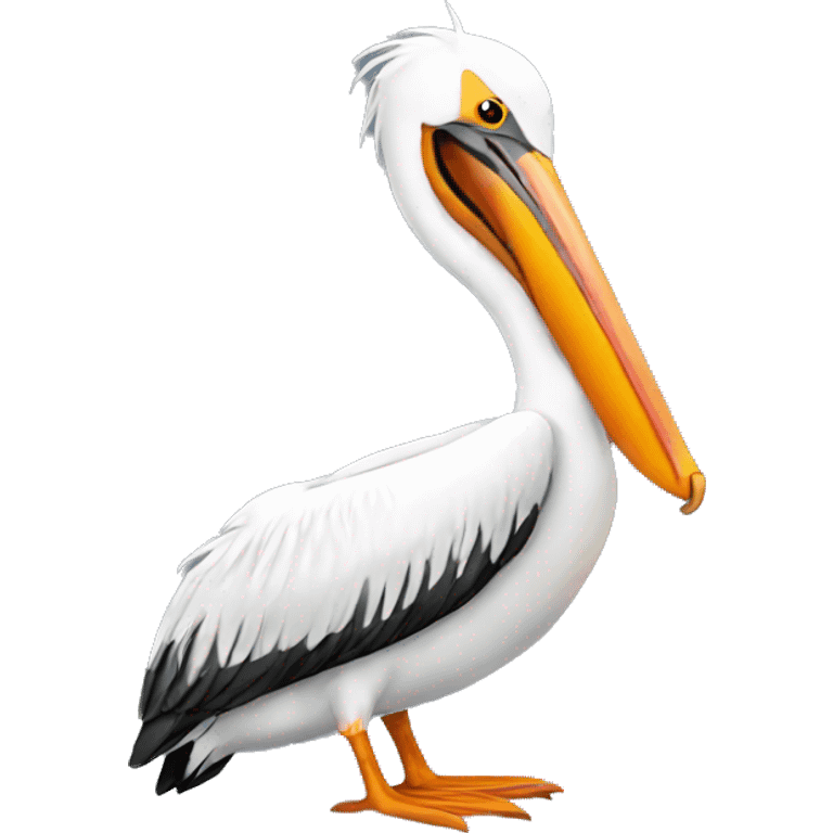 Hot pelican emoji