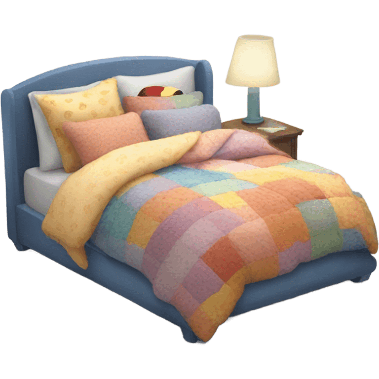 Cute bed emoji