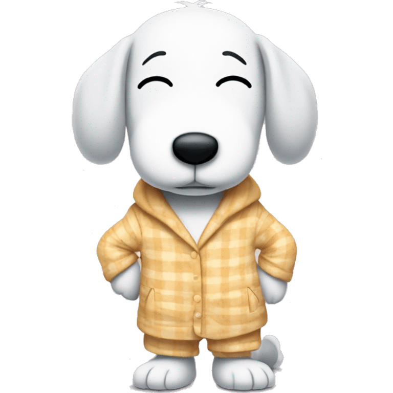 Snoopy in pajamas  emoji