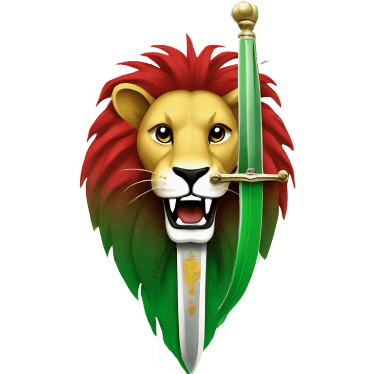 lion and sun iran flag emoji