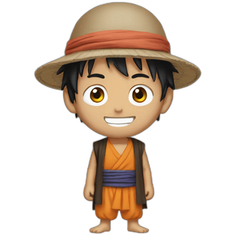 Luffy wearing arab thob emoji