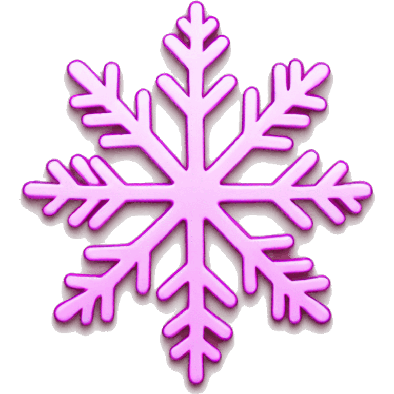 Pink snowflake emoji