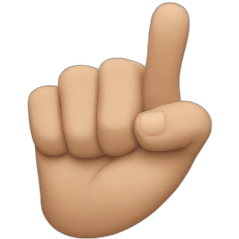 A Bent thumb  emoji