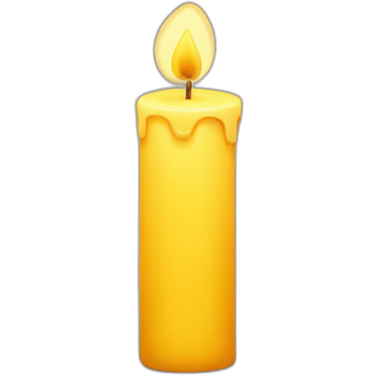 yellow cute candle emoji