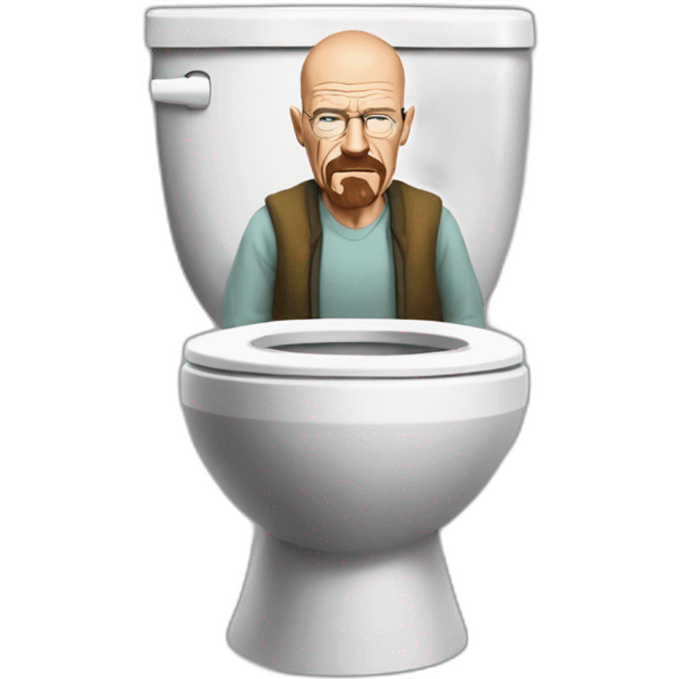 walter white in a toilet emoji