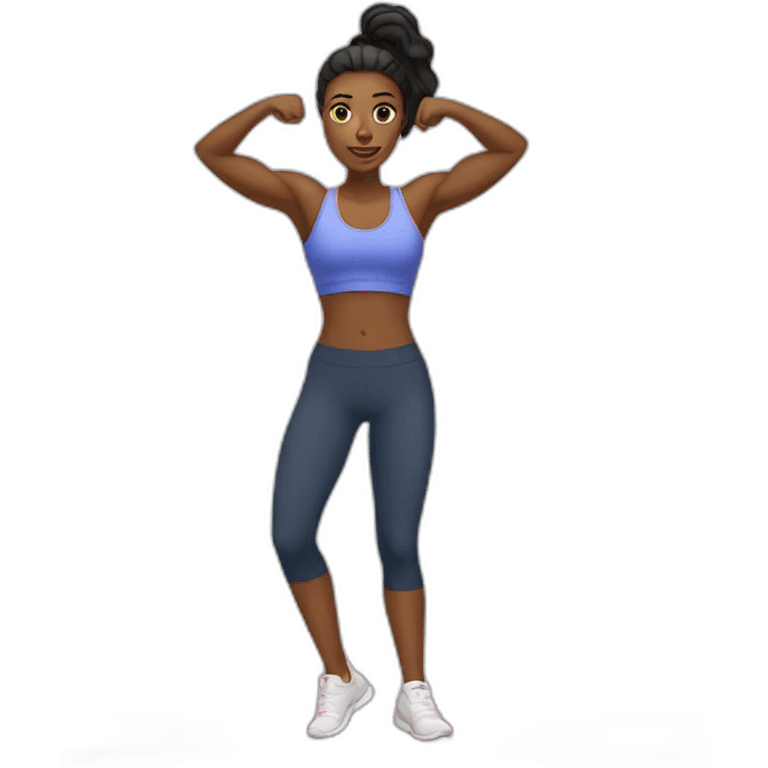 woman gym emoji