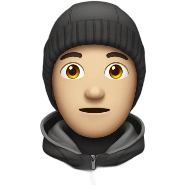 guy wearing ski mask emoji