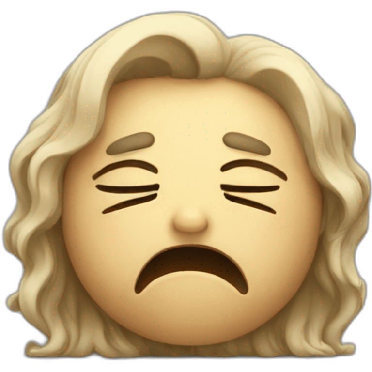 Exhausted emoji