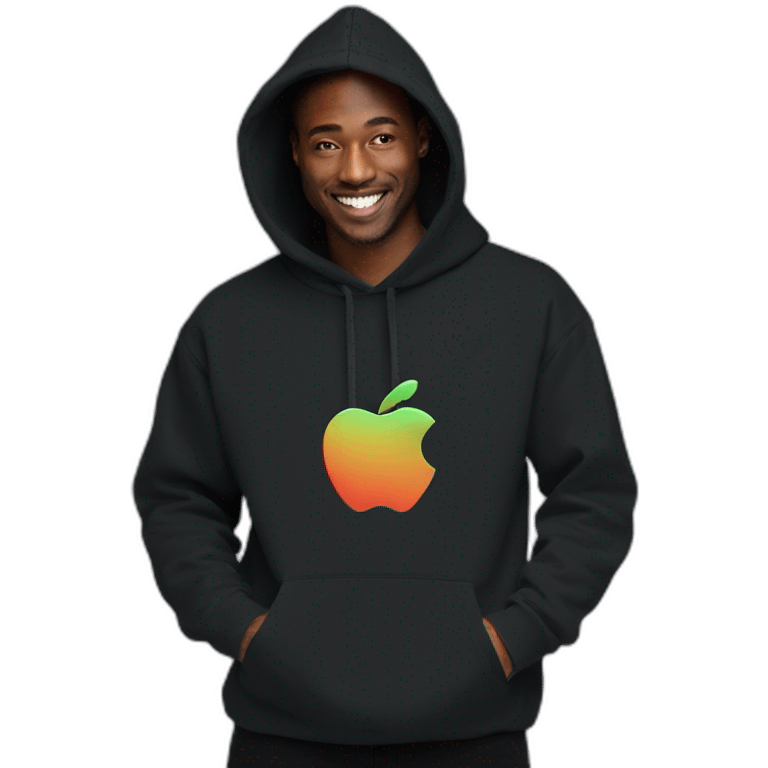 mkbhd Matte black apple hoodie emoji